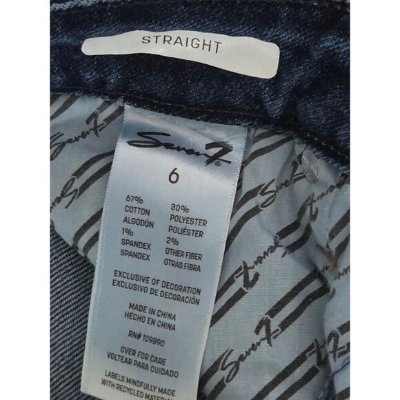 Seven7 Women's 90's Straight Jeans-High Rise-Size6-NWT - Picture 4 of 8